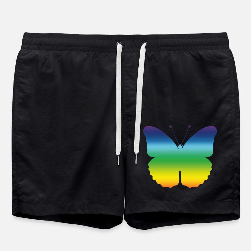 Papillon Papillon Monarque Printemps Cadeau coloré - Short de bain - noir