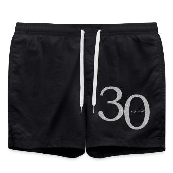 30. 30 ANS. 30e ANNIVERSAIRE. ANNIVERSAIRE 30 ANS. - Short de bain - noir - Devant - AI Model Male 185 light (185cm)
