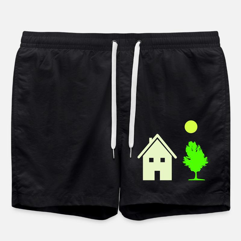 Arbre de maison - Short de bain - noir