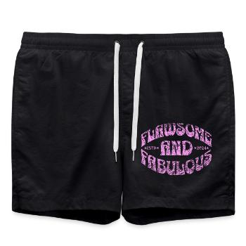 Impeccable et fabuleux en rose - Short de bain - noir - Devant - AI Model Male 185 light (185cm)