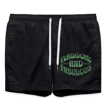 imparfait et fabuleux en vert - Short de bain - noir - Devant - AI Model Male 185 light (185cm)