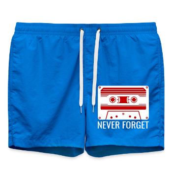 Kassette Retro Vintage Spruch - Badeshorts - Cobalt blue - Vorne