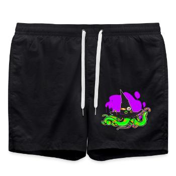 The Halloween Hat - Swim Trunks - black - Front - AI Model Male 185 light (185cm)