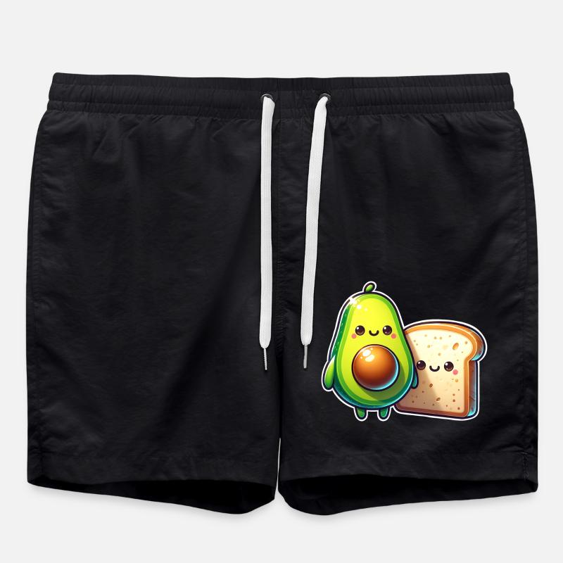 Avocado Toast - Badeshorts - Schwarz