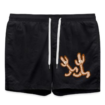 2 Cacti Race Happy Legs Run Fast - Swim Trunks - black - Front - AI Model Male 185 light (185cm)