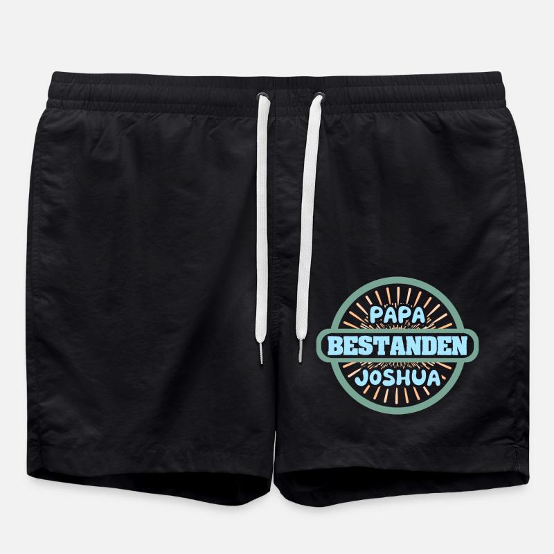 First name Joshua - Swim Trunks - black