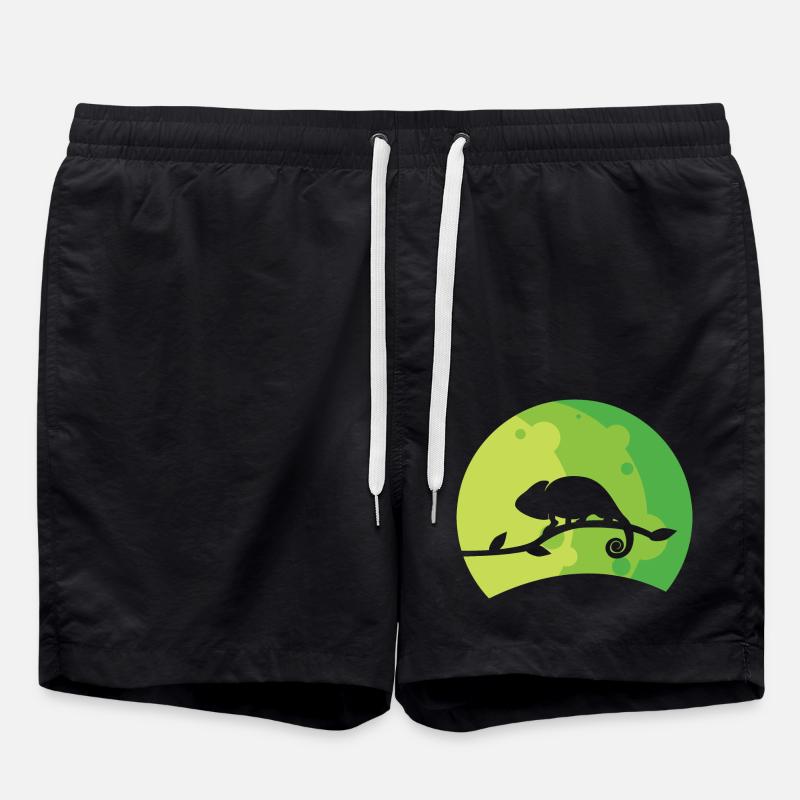Chamäleon - Badeshorts - Schwarz