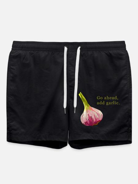 Go Ahead Add Garlic - Swim Trunks - black