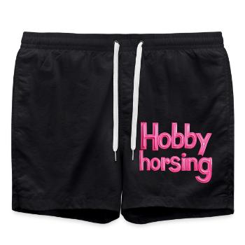 Hobbyhorsing - Badeshorts - Schwarz - Vorne - AI Model Male 185 light (185cm)