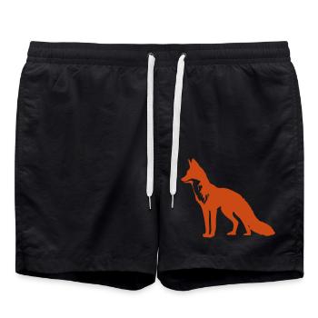 fox - Swim Trunks - black - Front - AI Model Male 185 light (185cm)