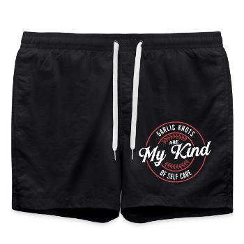 Les nœuds d’ail sont mon genre de soins personnels - Short de bain - noir - Devant - AI Model Male 185 light (185cm)