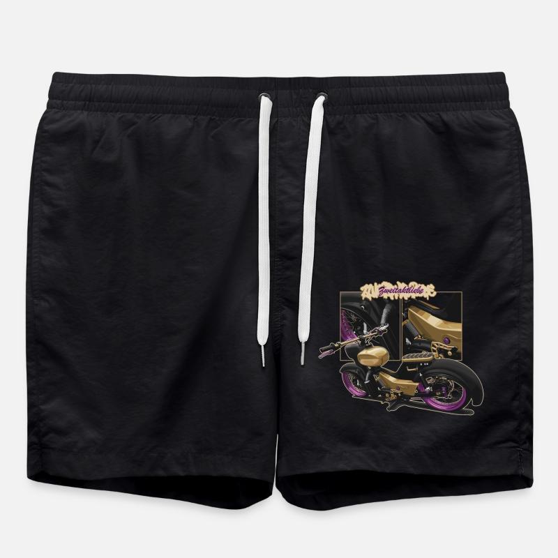 Star (gold) // Illustration - Badeshorts - Schwarz