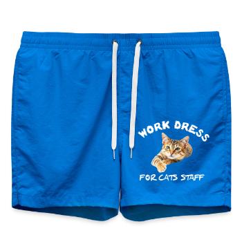 Work Dress for cats staff - Badeshorts - Cobalt blue - Vorne