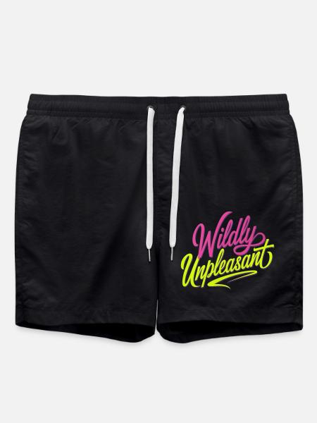 Wildly Unpleasant 8 - Badeshorts - Schwarz