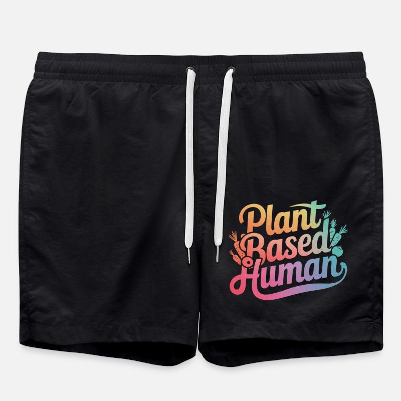 Végétarien Végétalien Végétarien Végétarien - Short de bain - noir