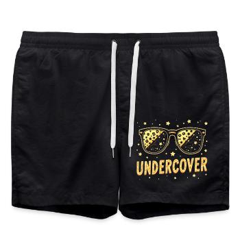 Discours d’infiltration - Costume drôle avec Sun Bril - Short de bain - noir - Devant - AI Model Male 185 light (185cm)