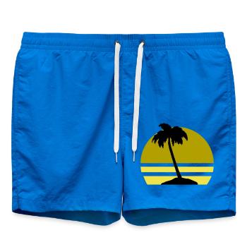 Palm Island - Swim Trunks - cobalt blue - Front
