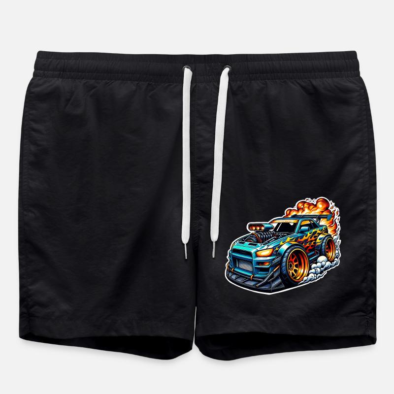 Sportwagen Tuning Auto - Badeshorts - Schwarz