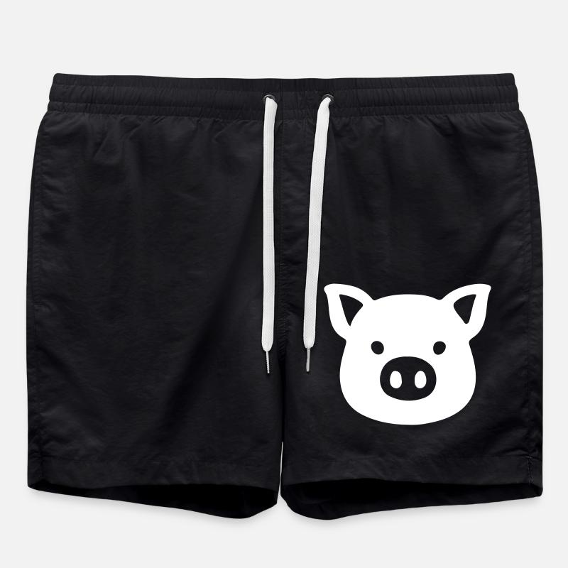 Tête de cochon truie - Short de bain - noir