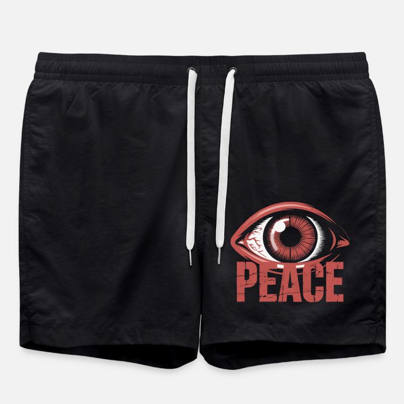 BIG BLOODY EYES - Swim Trunks - black