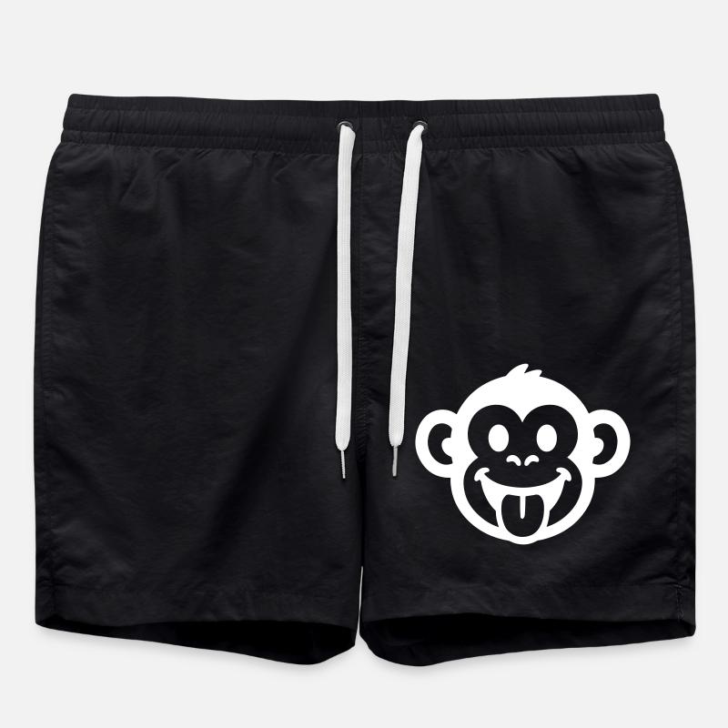 Monkey Funny Party - Swim Trunks - black