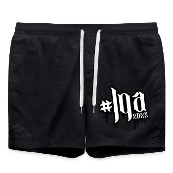 Jga 2025 - Badeshorts - Schwarz - Vorne - AI Model Male 185 light (185cm)