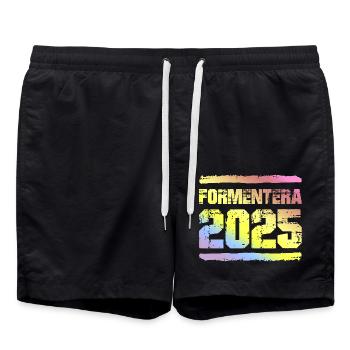Formentera 2025 Multicolore - Short de bain - noir - Devant - AI Model Male 185 light (185cm)