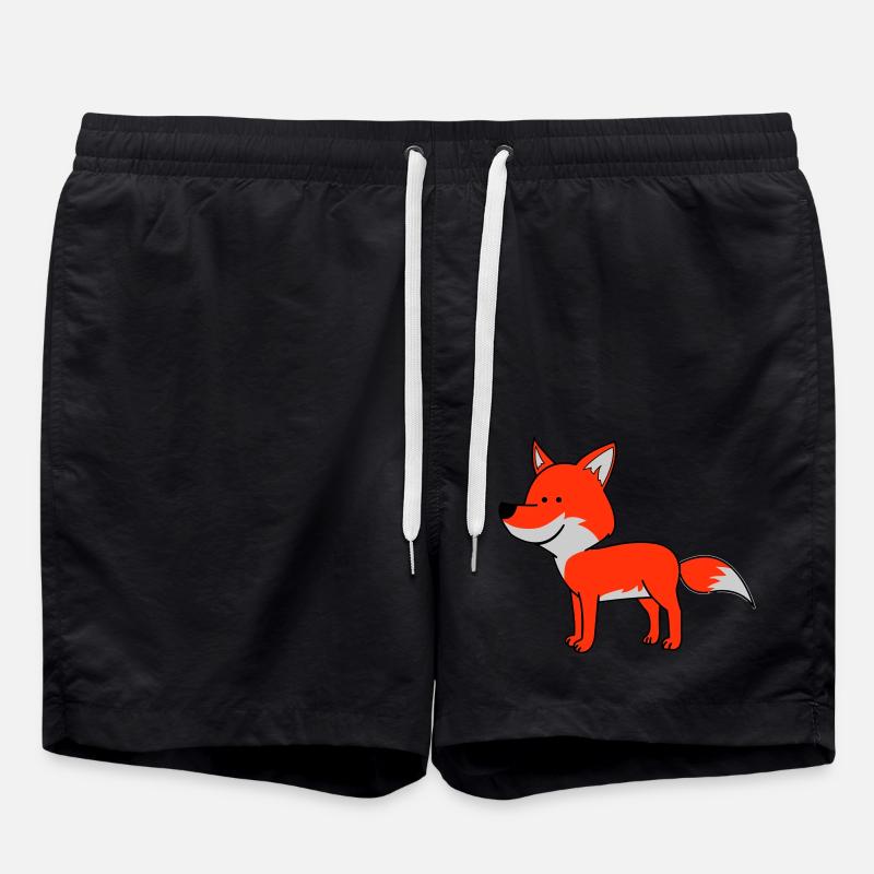 Fox 02 - Swim Trunks - black