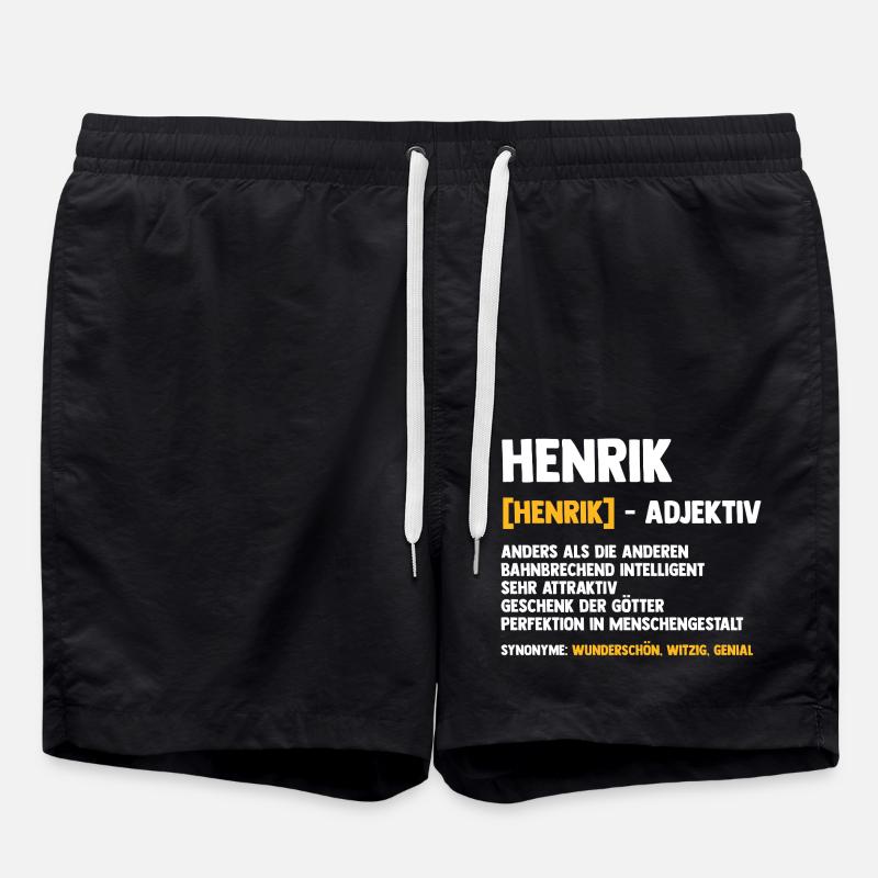 Henrik - Swim Trunks - black