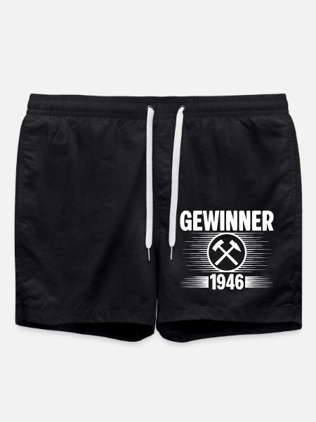 Erzgebirge Gewinner - Badeshorts - Schwarz