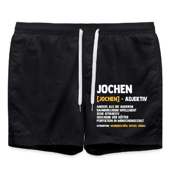 Jochen - Badeshorts - Schwarz - Vorne - AI Model Male 185 light (185cm)