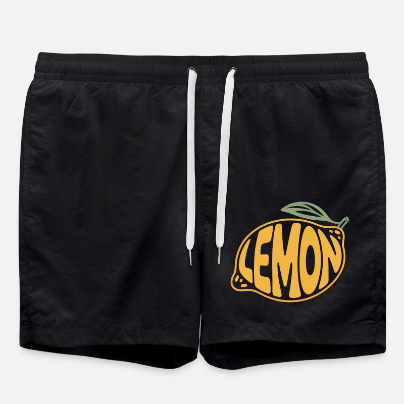 Citron - Logo Cool Fruit - Short de bain - noir