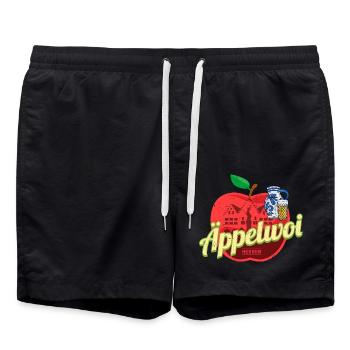 Äppelwoi Francfort Allemagne Ebbelwoi Souvenir - Short de bain - noir - Devant - AI Model Male 185 light (185cm)