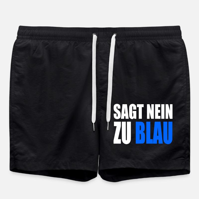 Say no to blue - Swim Trunks - black