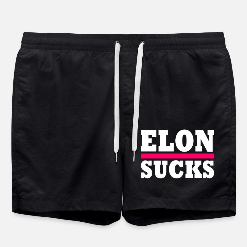Elon sucks - Short de bain - noir