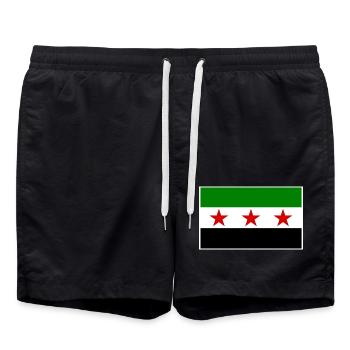 Syrie - Short de bain - noir - Devant - AI Model Male 185 light (185cm)