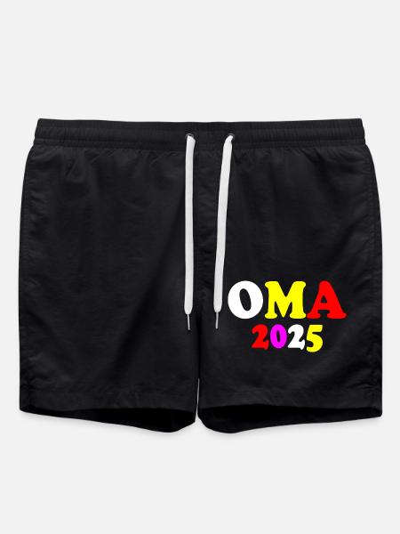 Oma 2025 - Badeshorts - Schwarz