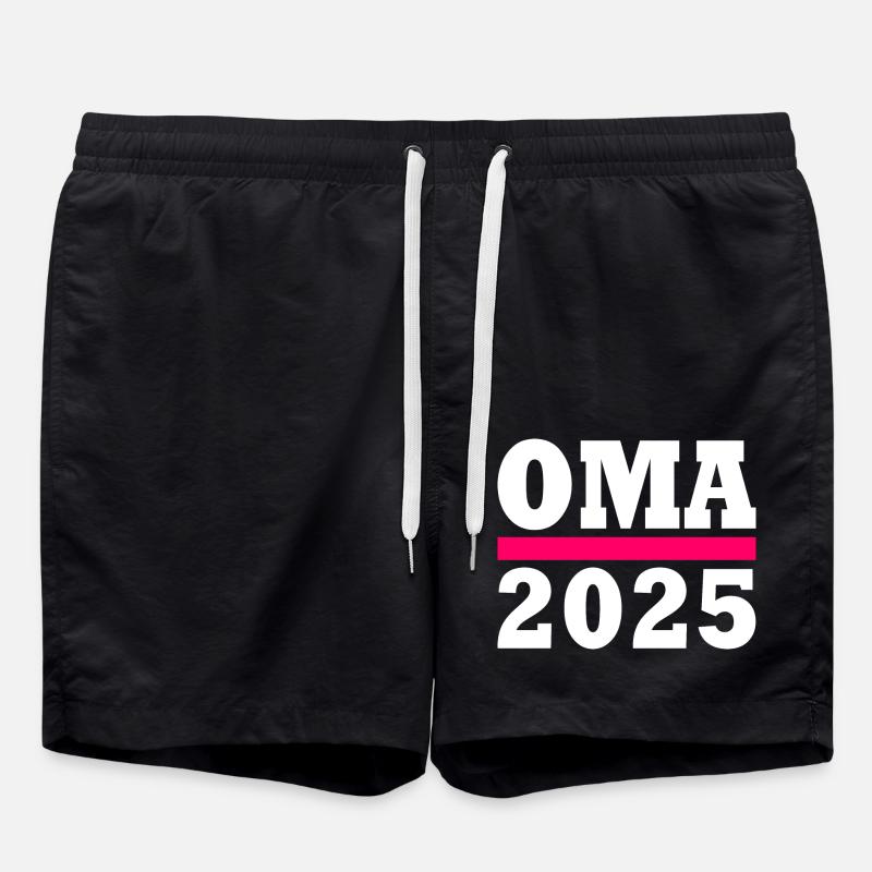 Oma 2025 - Badeshorts - Schwarz