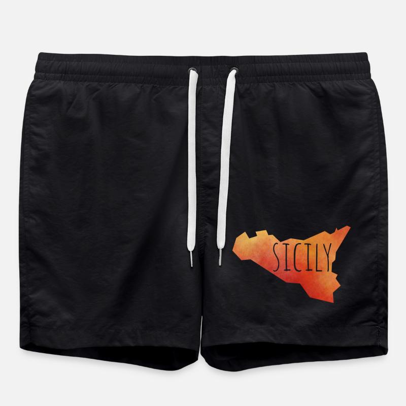 sicily - Swim Trunks - black