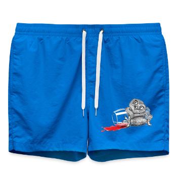 Beschwipste Eule - Badeshorts - Cobalt blue - Vorne