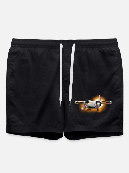 Transport Flugzeug Antonov-12 - Badeshorts - Schwarz