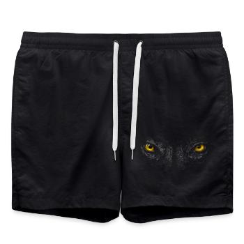 yeux - Short de bain - noir - Devant - AI Model Male 185 light (185cm)