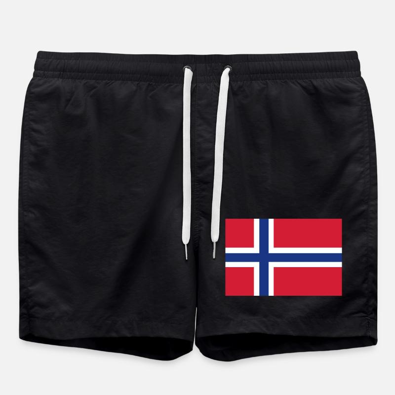 Drapeau de la Norvège - Short de bain - noir