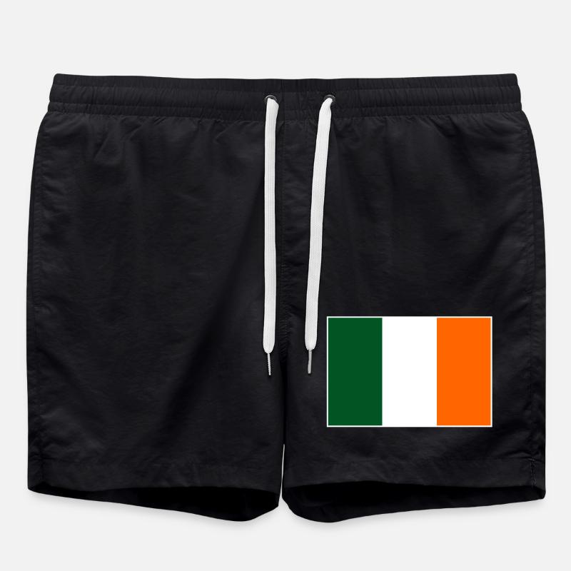 Drapeau de l’Irlande - Short de bain - noir