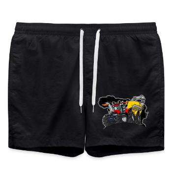 0961 Chariot de caisse - Short de bain - noir - Devant - AI Model Male 185 light (185cm)