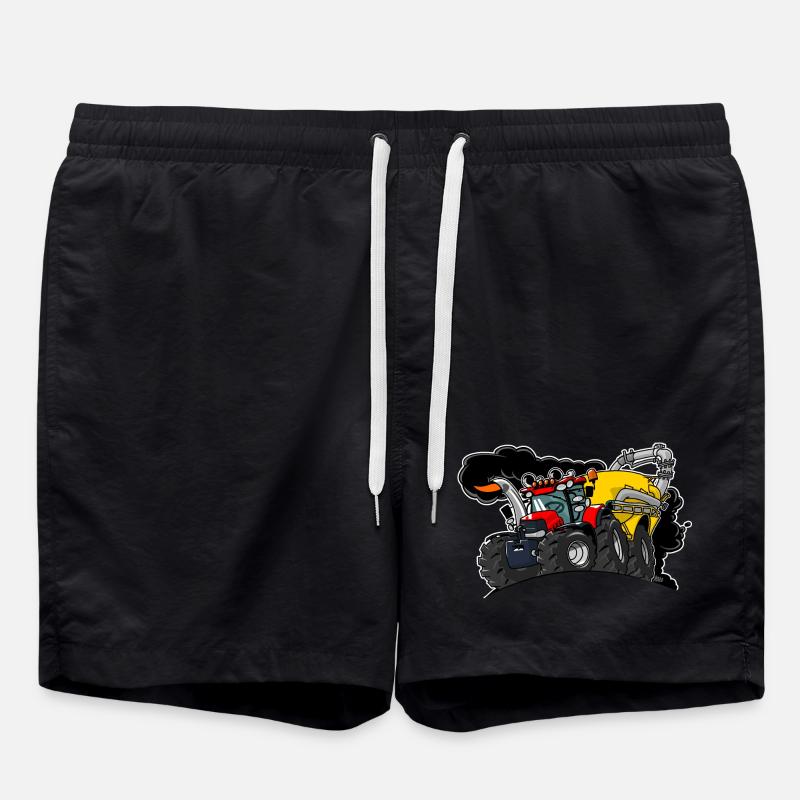 0961 Kofferwagen - Badeshorts - Schwarz