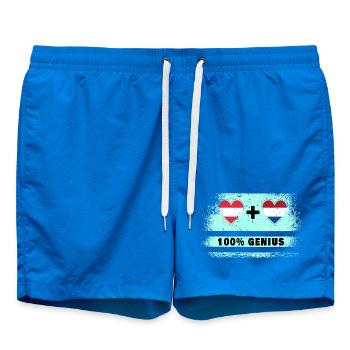 Autriche et Pays-Bas 100 % Genial / Cadeau - Short de bain - cobalt blue - Devant