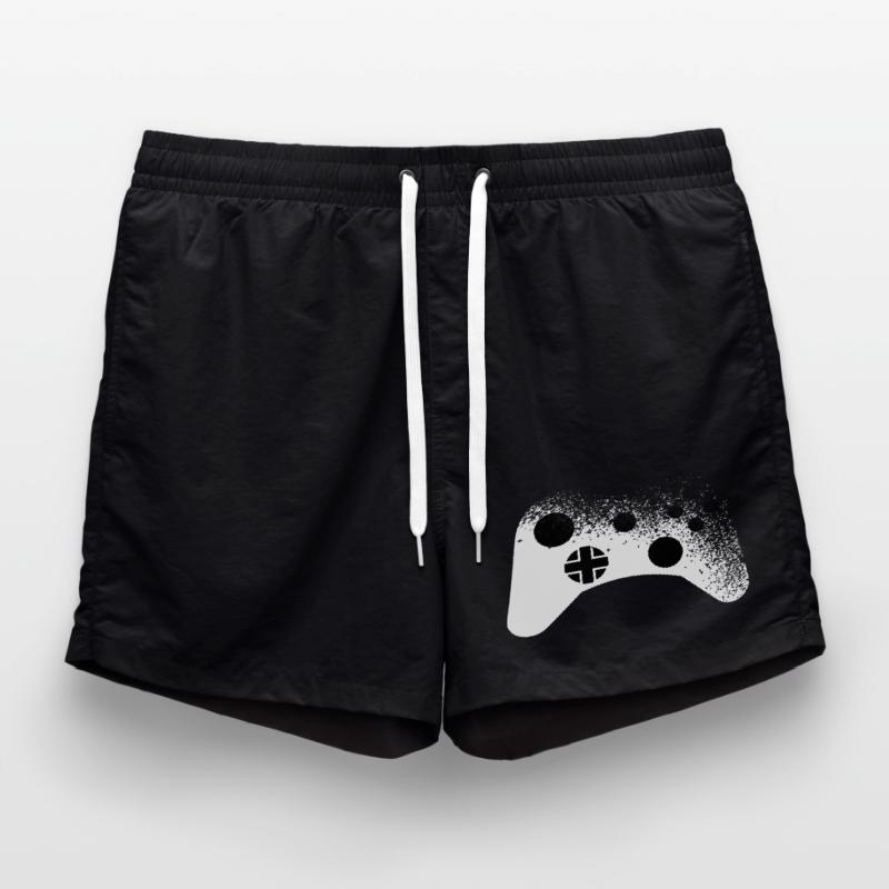 Splatter - Controller Pattern for Gamers Cool Swim Trunks