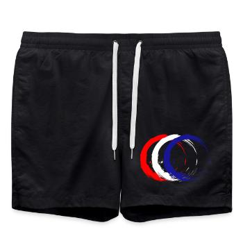 Croatie - Short de bain - noir - Devant - AI Model Male 185 light (185cm)