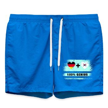 Allemagne et Corée du Sud Genial / Cadeau - Short de bain - cobalt blue - Devant